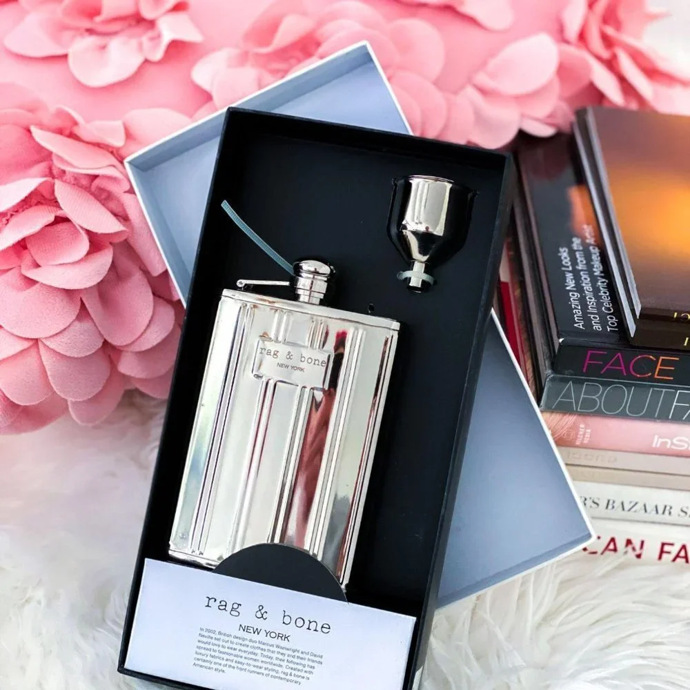 NIB Rag & Bone New York x Neiman Marcus x Target Stainless Steel Flask Gift Set